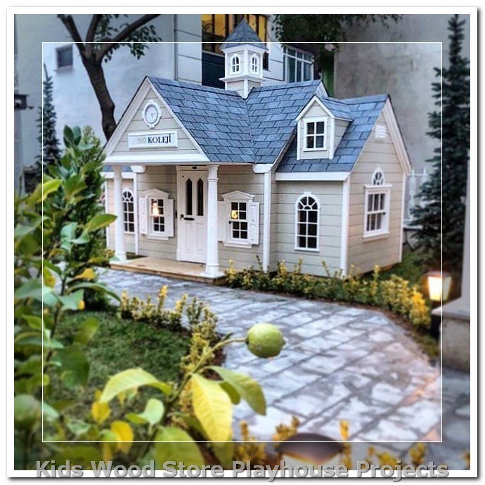 Casita de juegos de madera para niños al aire libre | Fácil montaje