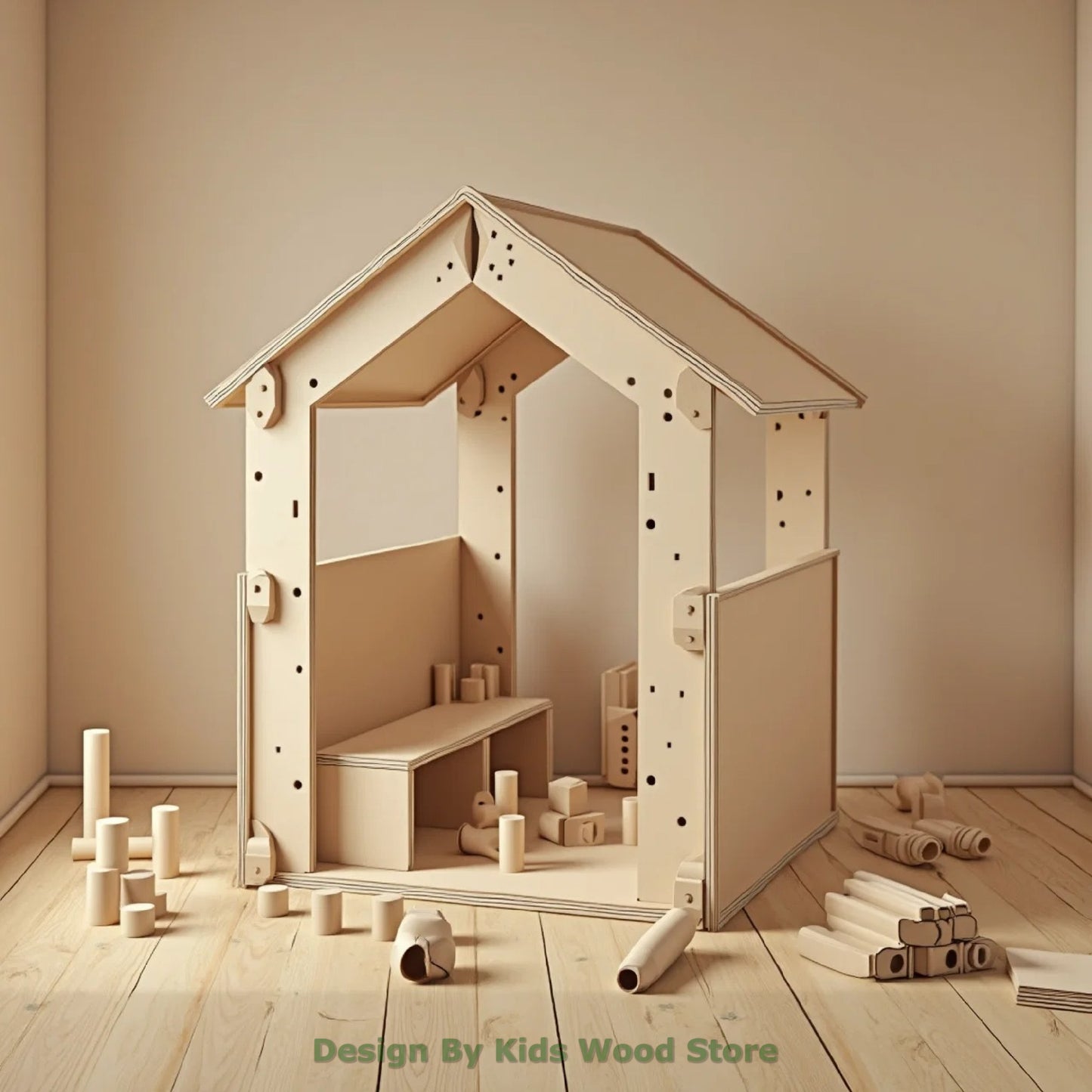 Customizable Educational Indoor and Outdoor Wooden Play Towns for Kids – Imagination-Boosting Designs for Daycares, Play Cafes and Playhouses