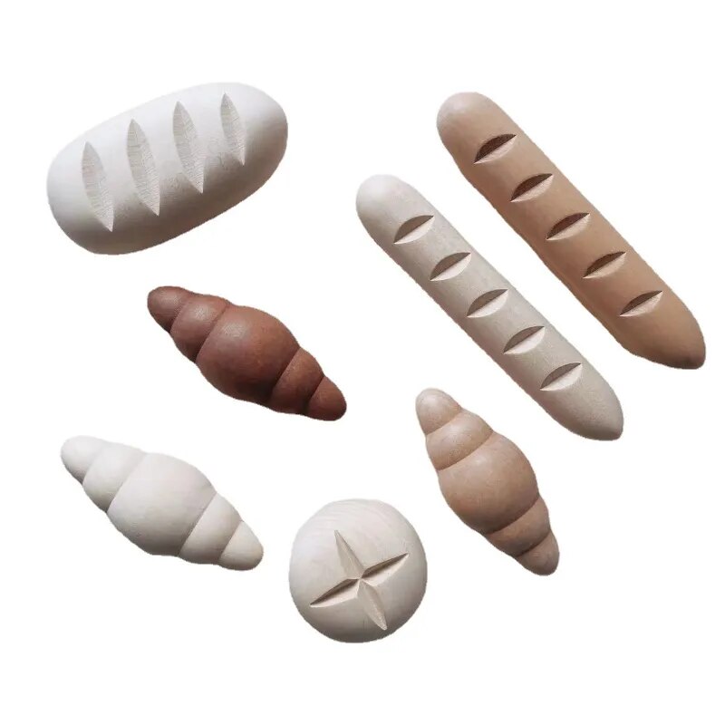 Australian Handmade Log French Bread Toy Simulation Every House High Appearance Level Photo Girl Boy Gift Baby Montessori Toys