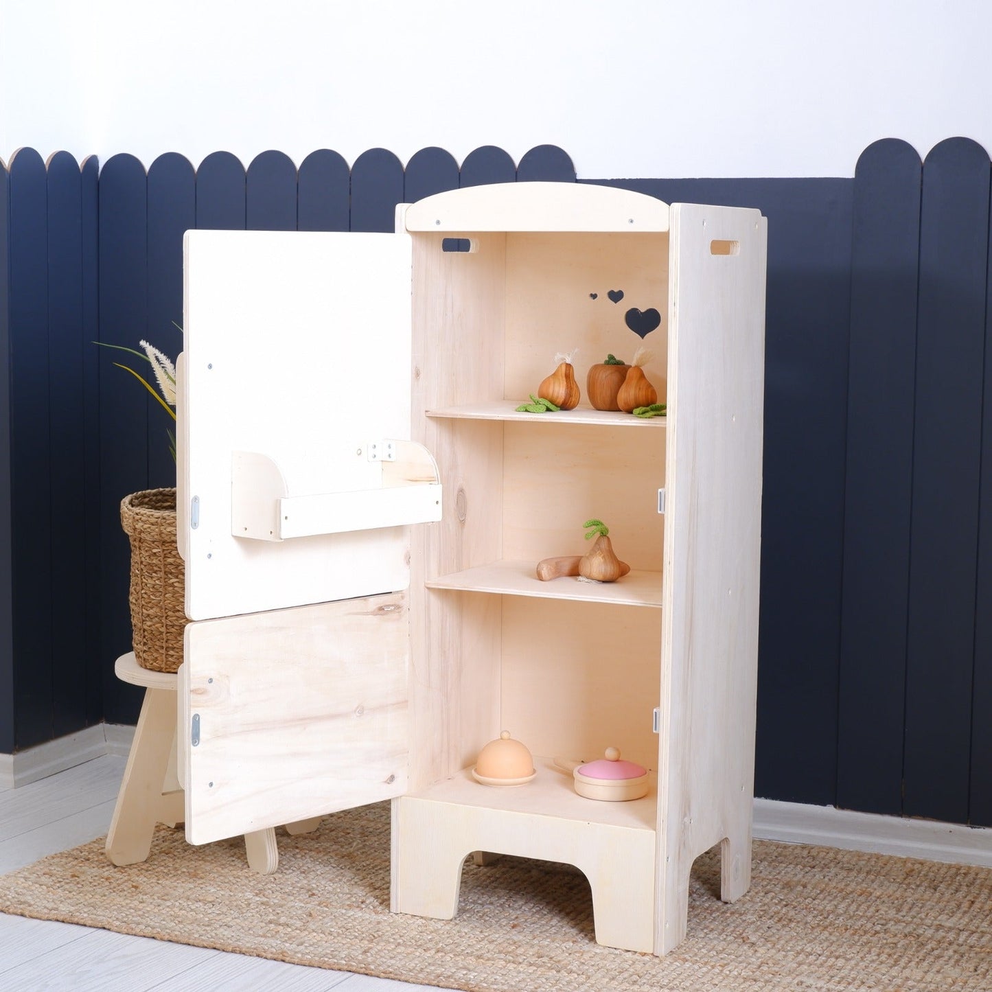 Neue Spielküche aus Holz mit Mikrowelle + Waschmaschine