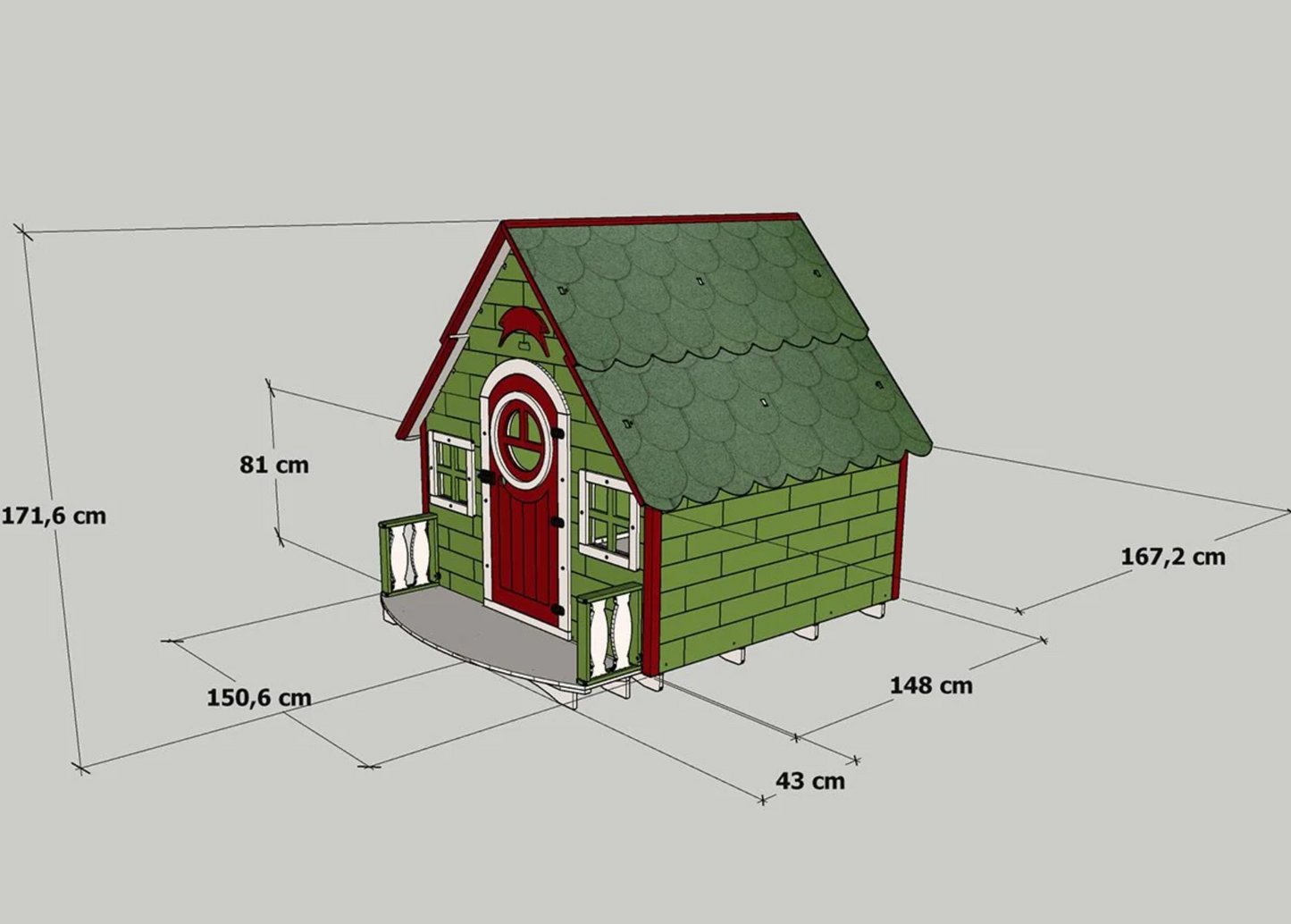 Wooden Playhouse “Holland” — Premium Handcrafted Outdoor Playhouse | Budget Friendly