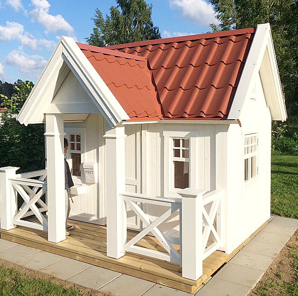 Casita de juegos de madera para niños al aire libre | Fácil montaje