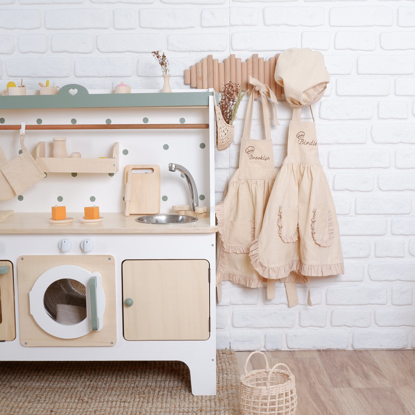 Cocina de juguete de madera personalizable