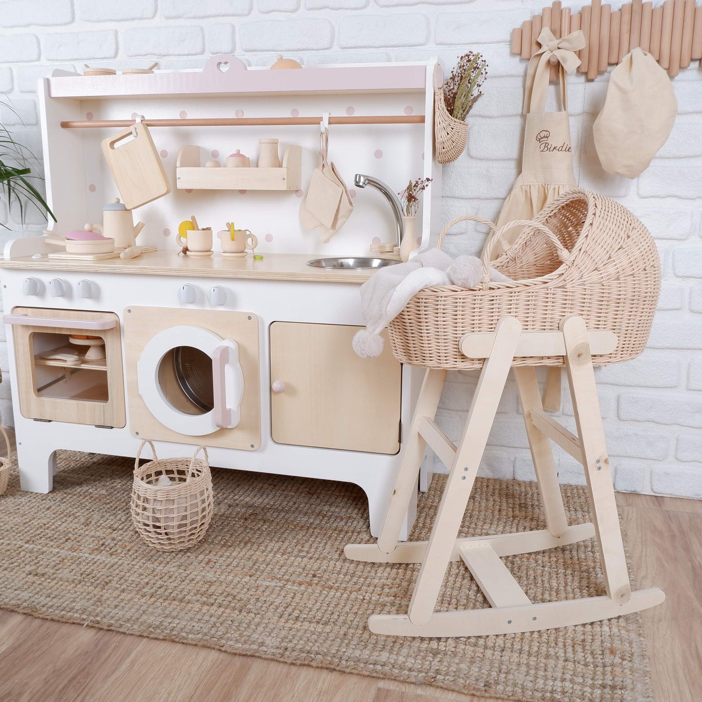 Cocina de juguete de madera personalizable