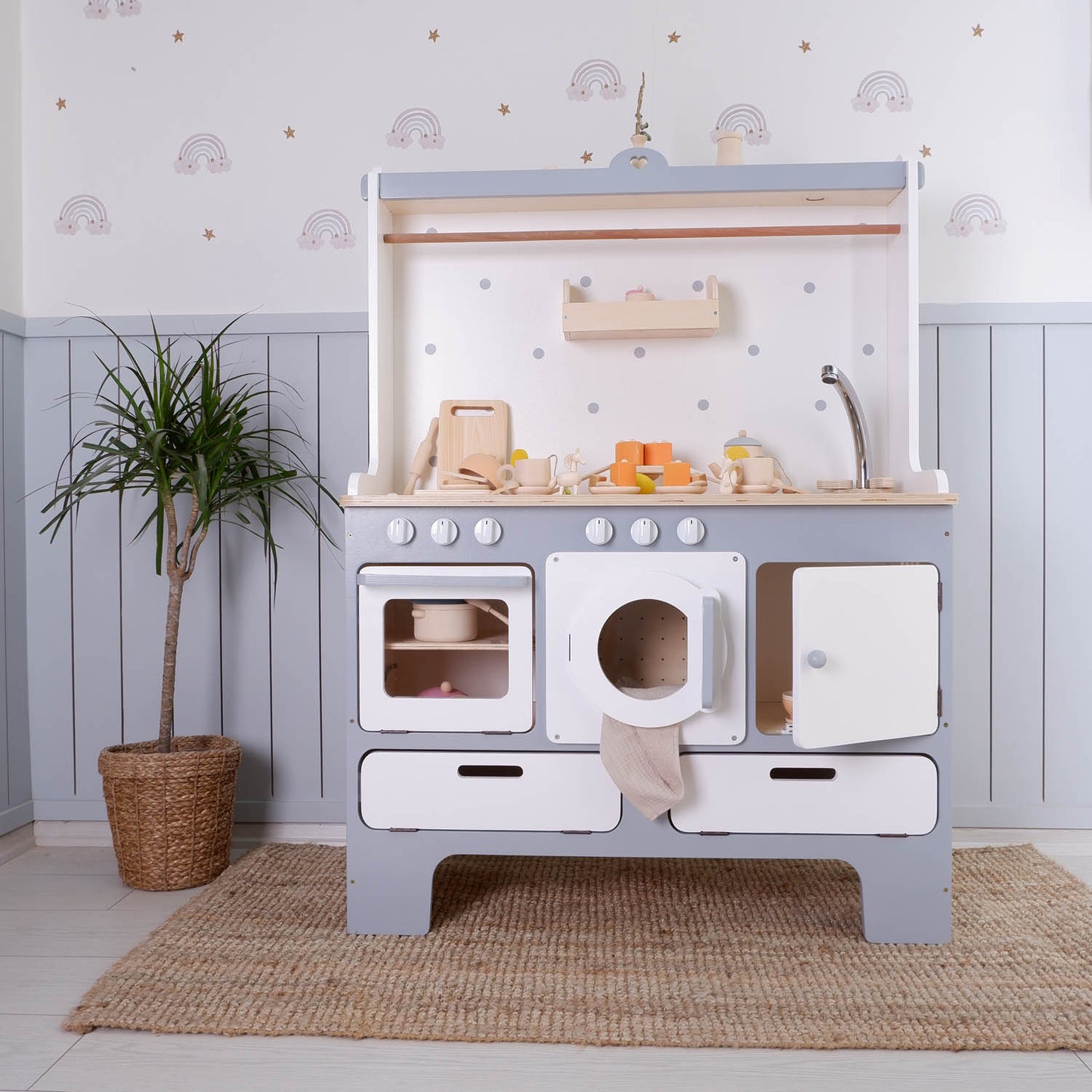 La cocina de juguete de madera más grande del mundo | Diseños personalizables. Juego de simulación.