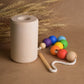 Color Sorting Wooden Rainbow Toy Balls and Cylinder, Rainbow Montessori Toy, Learning Toys, Montessori Baby Toys, Waldorf Toys for Toddlers