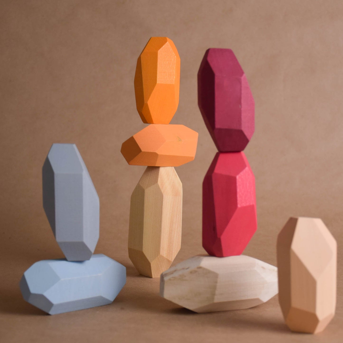 Japanische Balancierblöcke aus Holz