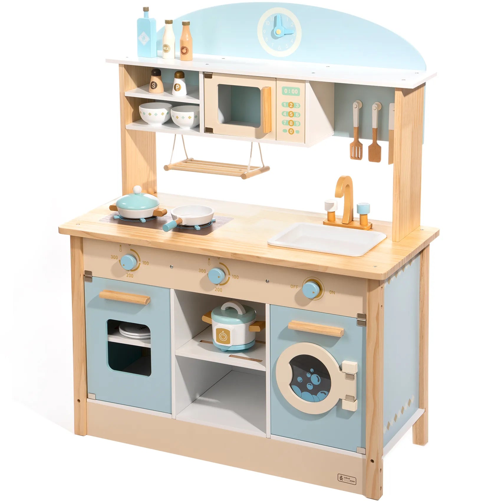 Wooden Play Kitchen Set For Kids