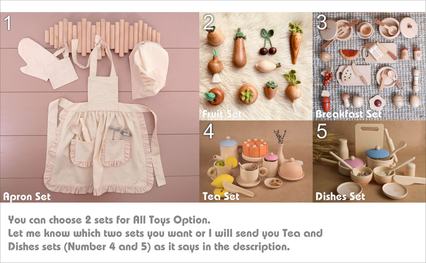 Wooden Play Kitchen Customizable