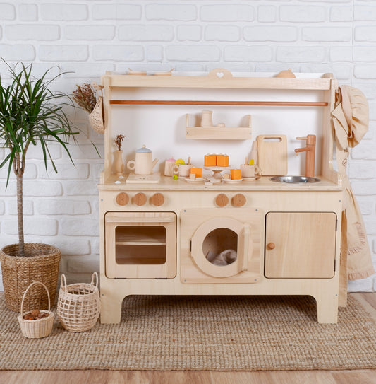 Customizable Wooden Play Kitchens: The Perfect Toy for Imaginative Kids