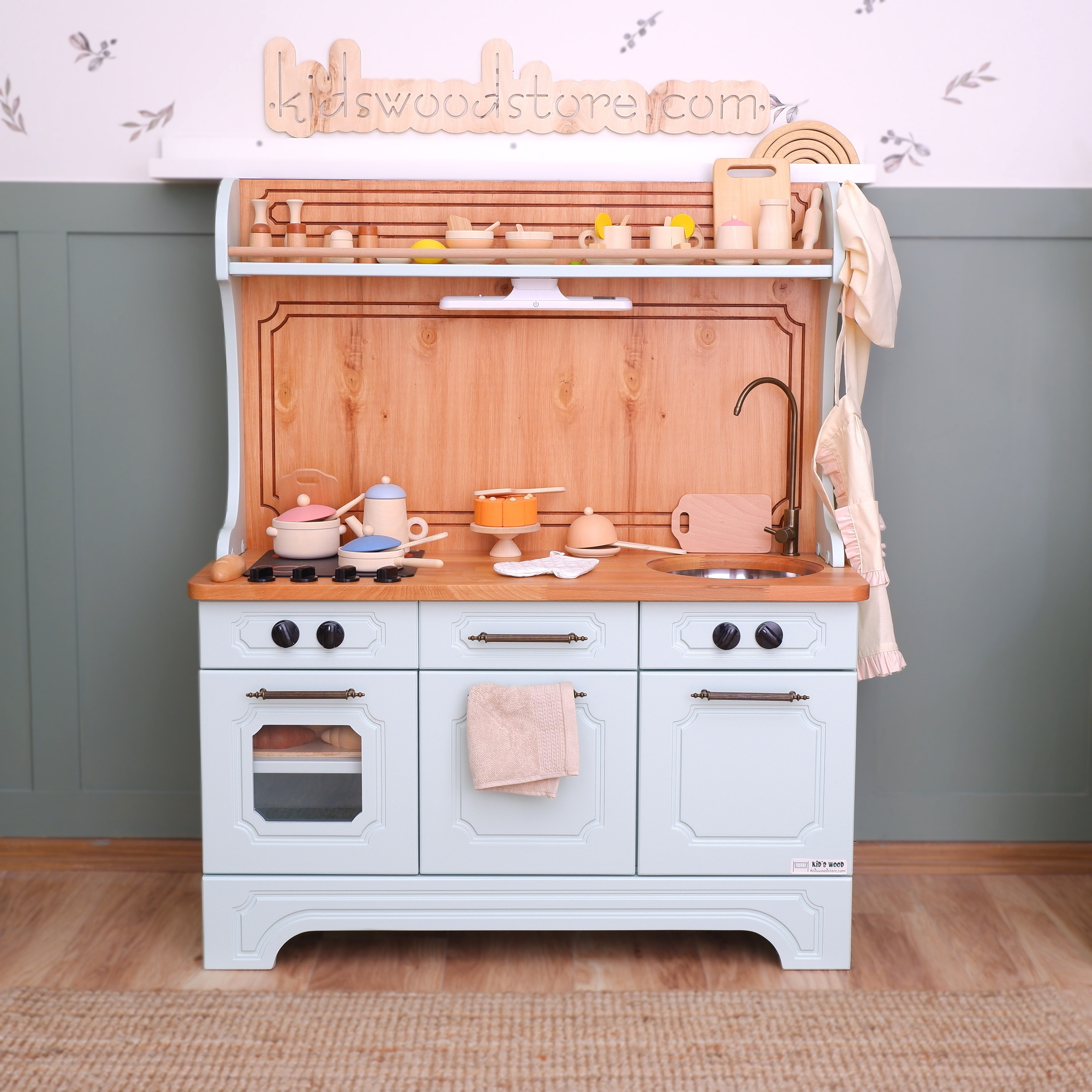 Pinnacle of Luxury: Custom Designed Wooden Play Kitchens – Kids Wood Store
