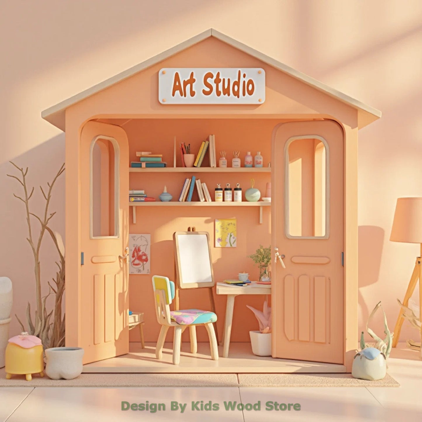 Customizable Educational Indoor and Outdoor Wooden Play Towns for Kids – Imagination-Boosting Designs for Daycares, Play Cafes and Playhouses