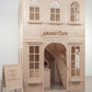 Extra Tall Two-Story Wooden Playhouse – Grand Café Concept 7 × 7 ft Base | 11 ft Height | Fully Customizable Indoor Play Structure