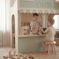 Luxury Wooden Play Town Set – Café & Grocery Store with Two-Story Adventure Structure