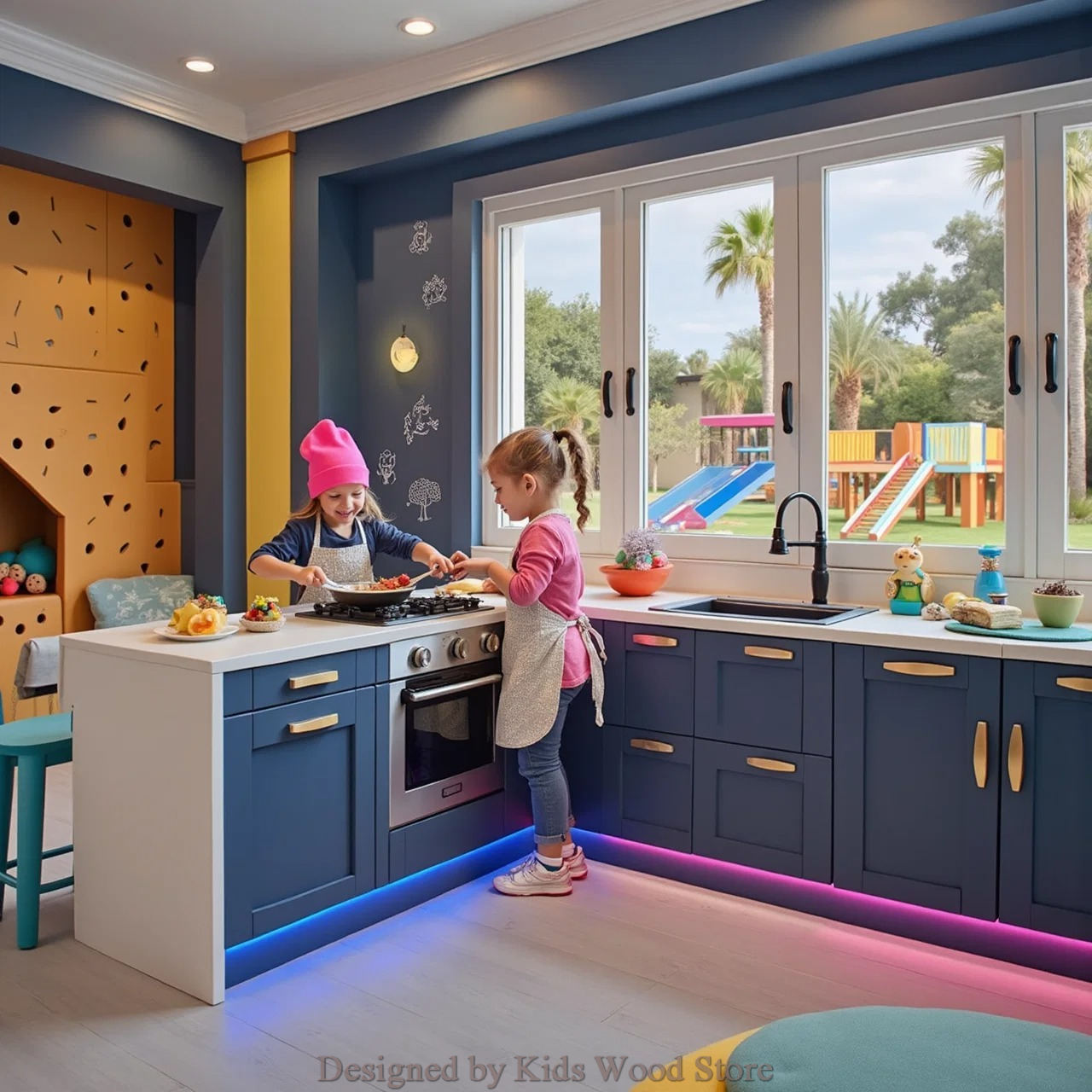 Ultra-Modern Children's Kitchens for High-End Mansions and Cafes | Privileged...