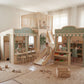 Luxury Wooden Play Town Set – Café & Grocery Store with Two-Story Adventure Structure