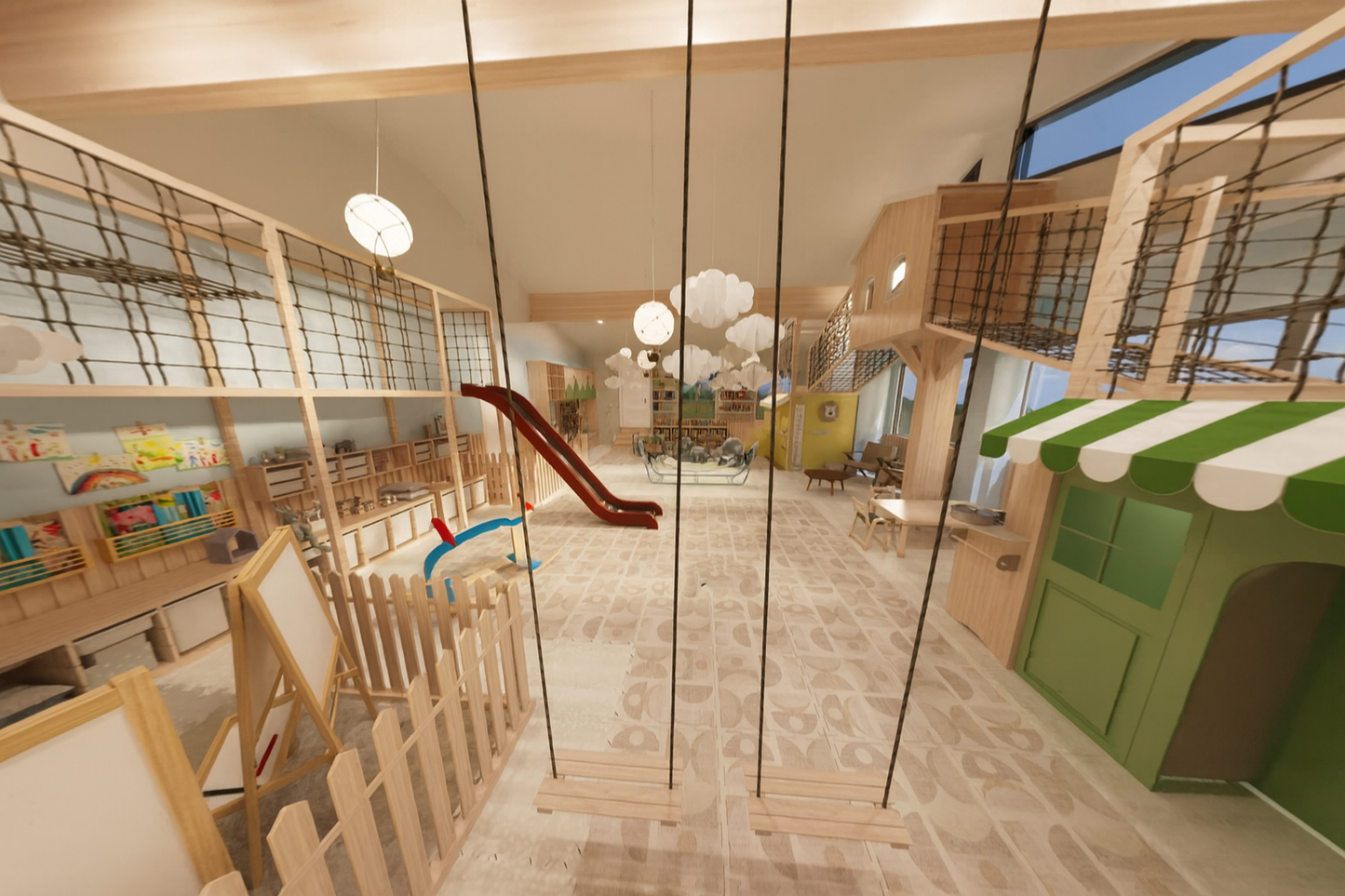 Children's Indoor Play Area Village – Full Service: 3D Design + Production + Delivery & Installation Options