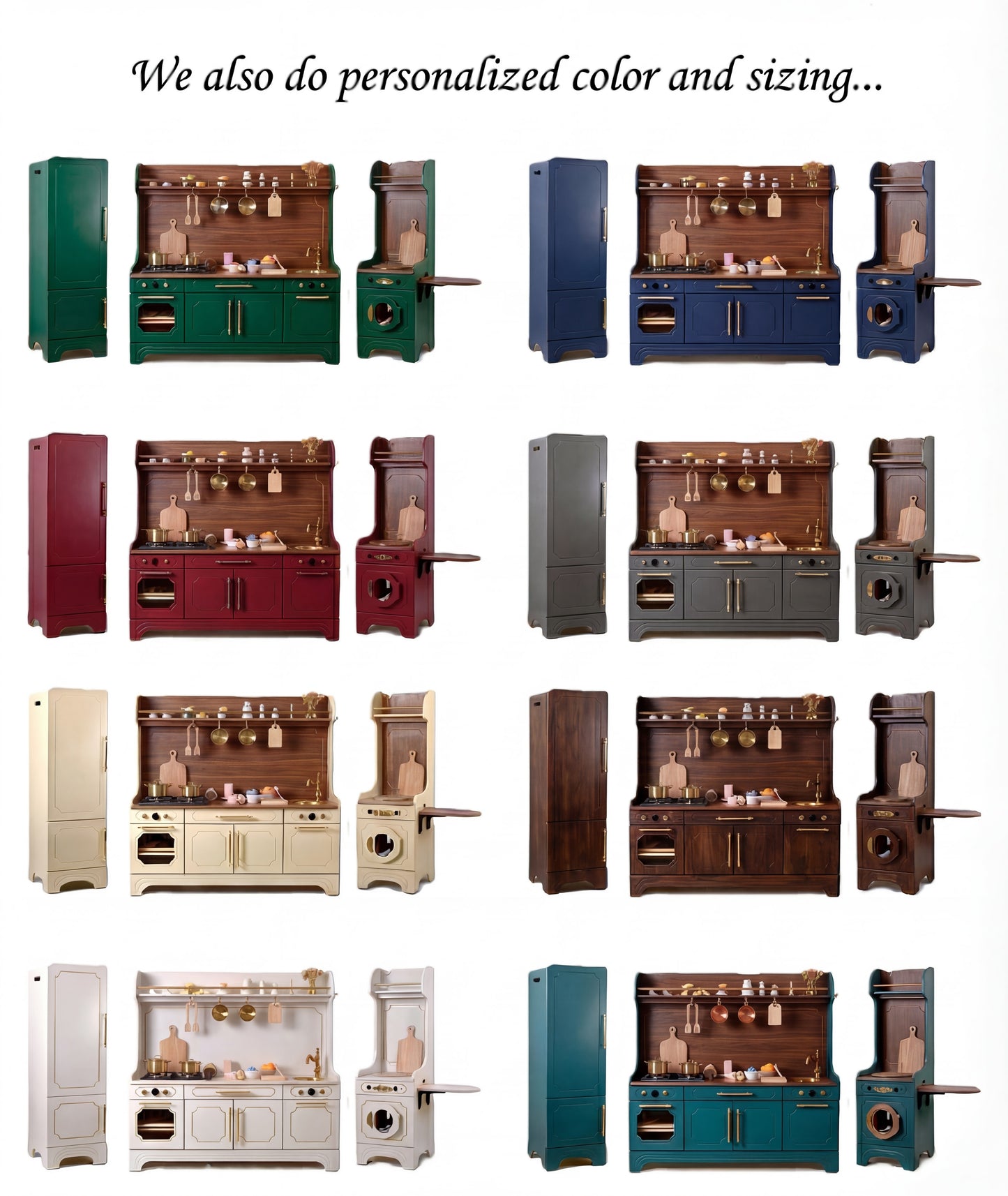 Pinnacle of Quality : Custom-Designed Wooden Play Kitchens