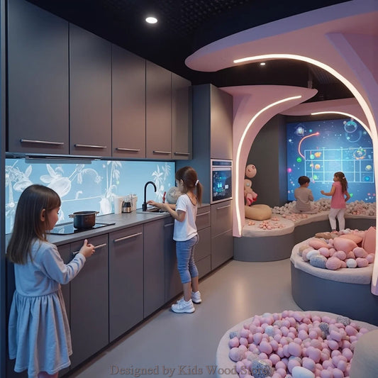 Tech-Inspired Children's Kitchens for High-End Mansions and Cafes | Privileged...