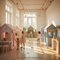 Customizable Educational Indoor and Outdoor Wooden Play Towns for Kids – Imagination-Boosting Designs for Daycares, Play Cafes and Playhouses