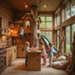 Rustic Children's Kitchens for Cozy, Nature-Themed Playrooms | Privileged...