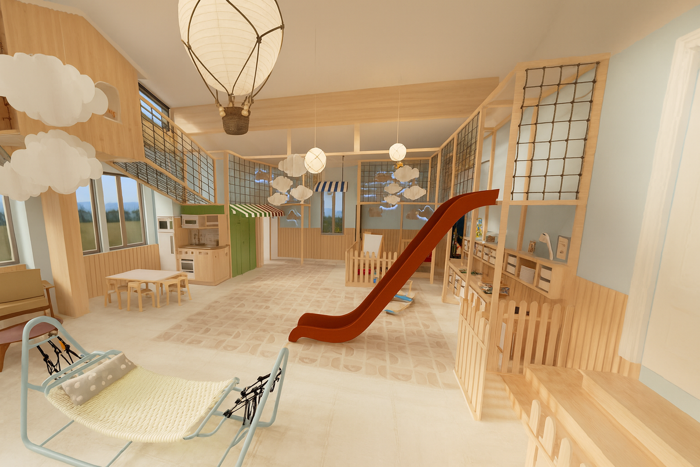 Children's Indoor Play Area Village – Full Service: 3D Design + Production + Delivery & Installation Options