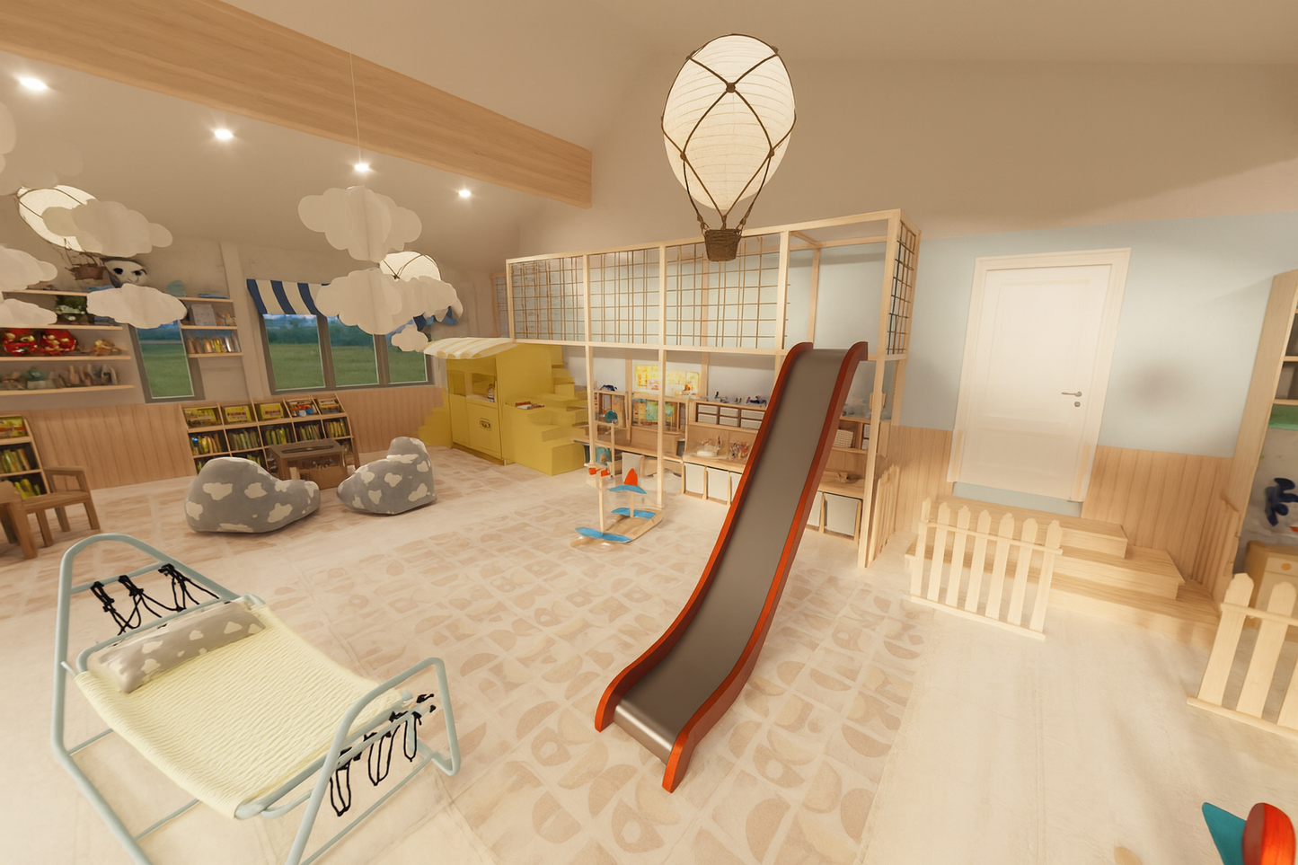 Children's Indoor Play Area Village – Full Service: 3D Design + Production + Delivery & Installation Options