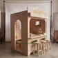 Wooden Bakery Playhouse + Furnitures for Kids | Personalized 25+ Themes | All-Inclusive Turnkey Project
