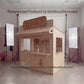 Wooden Bank Playhouse + Furnitures for Kids | Personalized 25+ Themes | All-Inclusive Turnkey Project