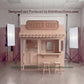 Wooden Barber Playhouse + Furnitures for Kids | Personalized 25+ Themes | All-Inclusive Turnkey Project