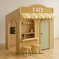 Casita de juegos de madera tipo cafetería | Casita de juegos para niños, ideal para interiores y exteriores