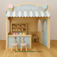 Casita de madera para heladería | Casita de juegos para niños para interior y exterior