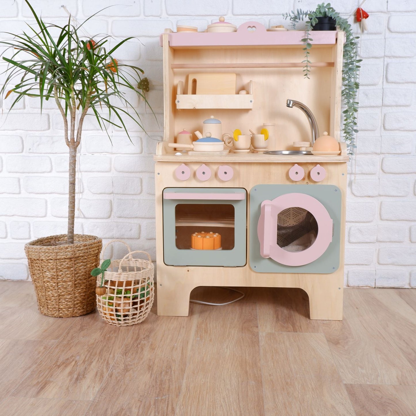 Wooden Play Kitchen Customizable