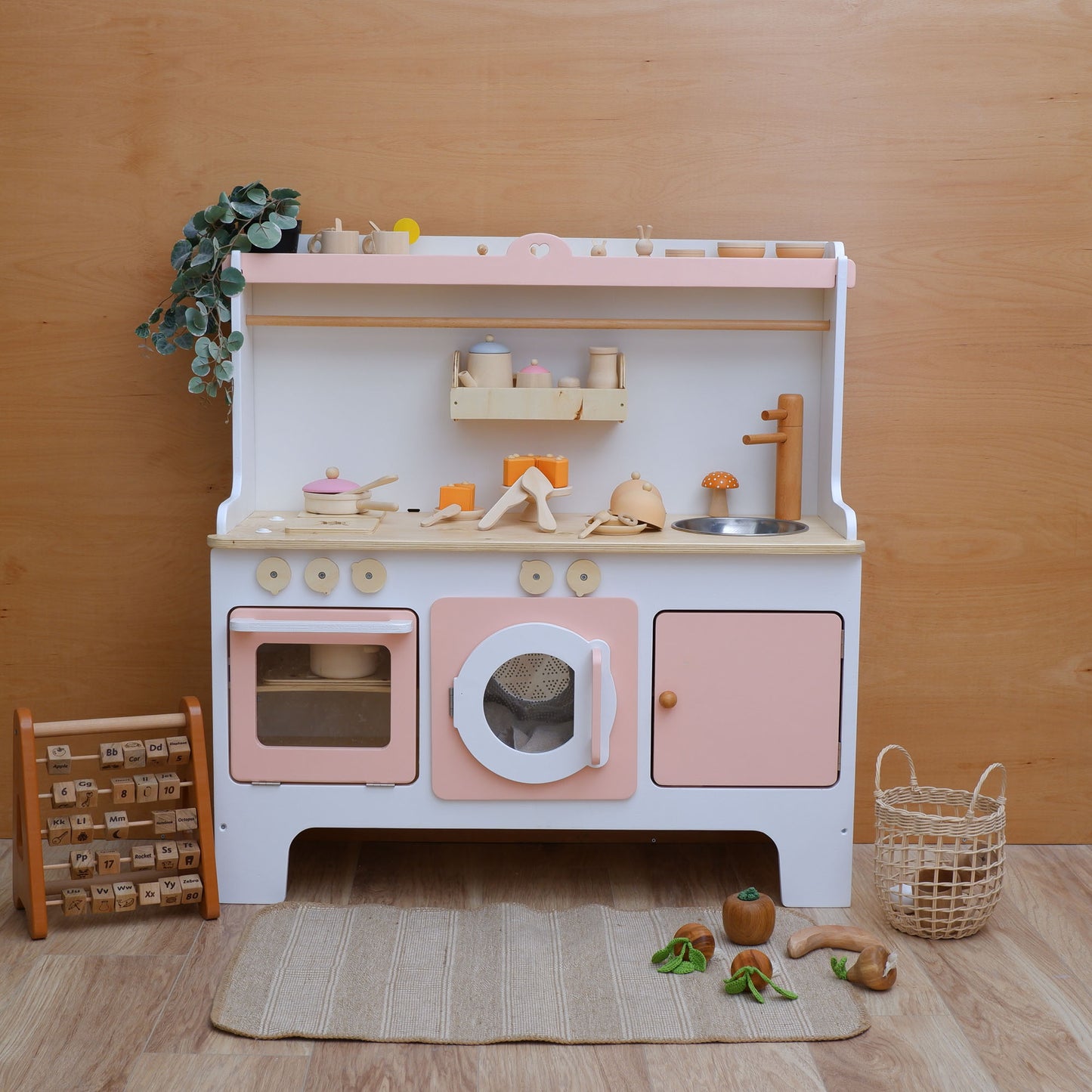 Wooden Play Kitchen Customizable