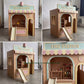 Wooden Fire Station Playhouse + Furnitures for Kids | Personalized 25+ Themes | All-Inclusive Turnkey Project