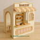 Casita de madera de panadería | Casita de juegos para niños de interior y exterior