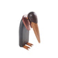 Nordische moderne handgefertigte Ornamente, Holzschnitzerei, klassische Schmuckornamente, solide Marionette, schwarzer großer Pinguin