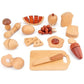 Children's Natural Wood Color Fruits And Vegetables Simulation Play House Cut Fruit Toy Kitchenware Cognitive Wooden Toys For Wooden Play Kitchen