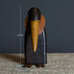 Nordic Modern Handmade Ornaments Log Carving Classic Jewelry Ornaments Solid Puppet Black Big Penguin