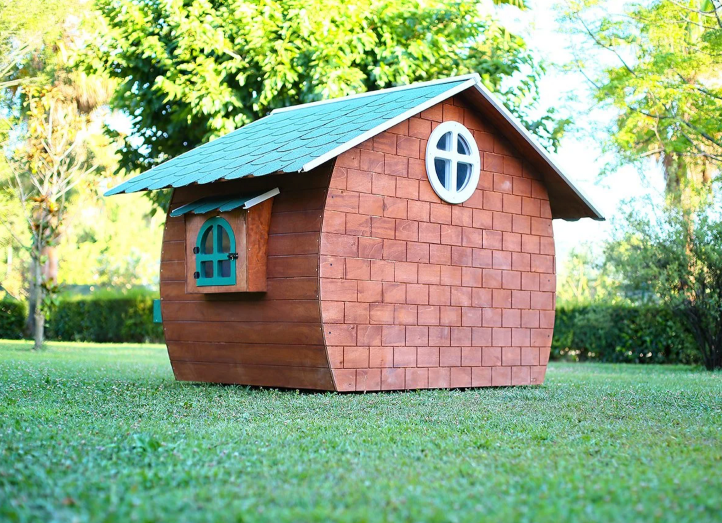 Hobbit Wooden Playhouse — Premium Handcrafted Outdoor Playhouse | Budget Friendly
