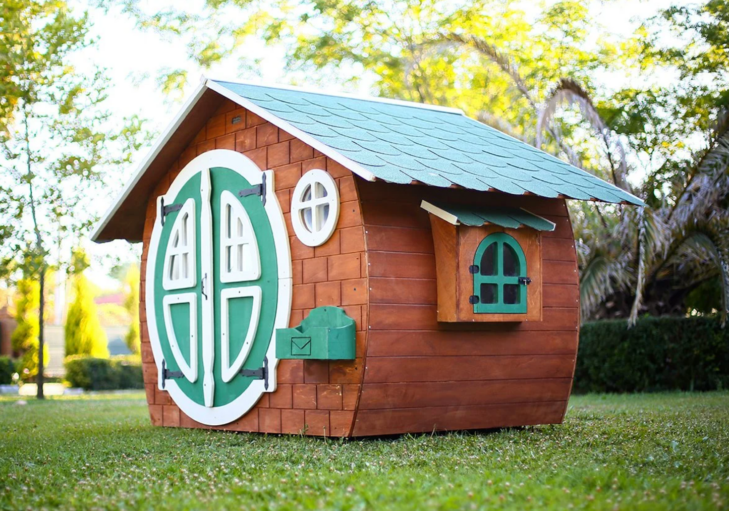 Hobbit Wooden Playhouse — Premium Handcrafted Outdoor Playhouse | Budget Friendly