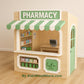 Casita de madera para consultorio médico | Casita de juegos personalizada para interior y exterior