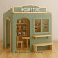 Casita de madera de librería | Casita de juegos infantil personalizada para interior y exterior