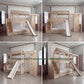 Wooden Adventure Bunk Bed with Climbing Wall, Rings & Rope | Tent Canopy, Slide, Storage Stairs | Indoor Rock Climbing Kids Loft Bed