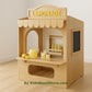 Lemonade Stand Wooden Playhouse | Indoor Outdoor Pretend Playhouse
