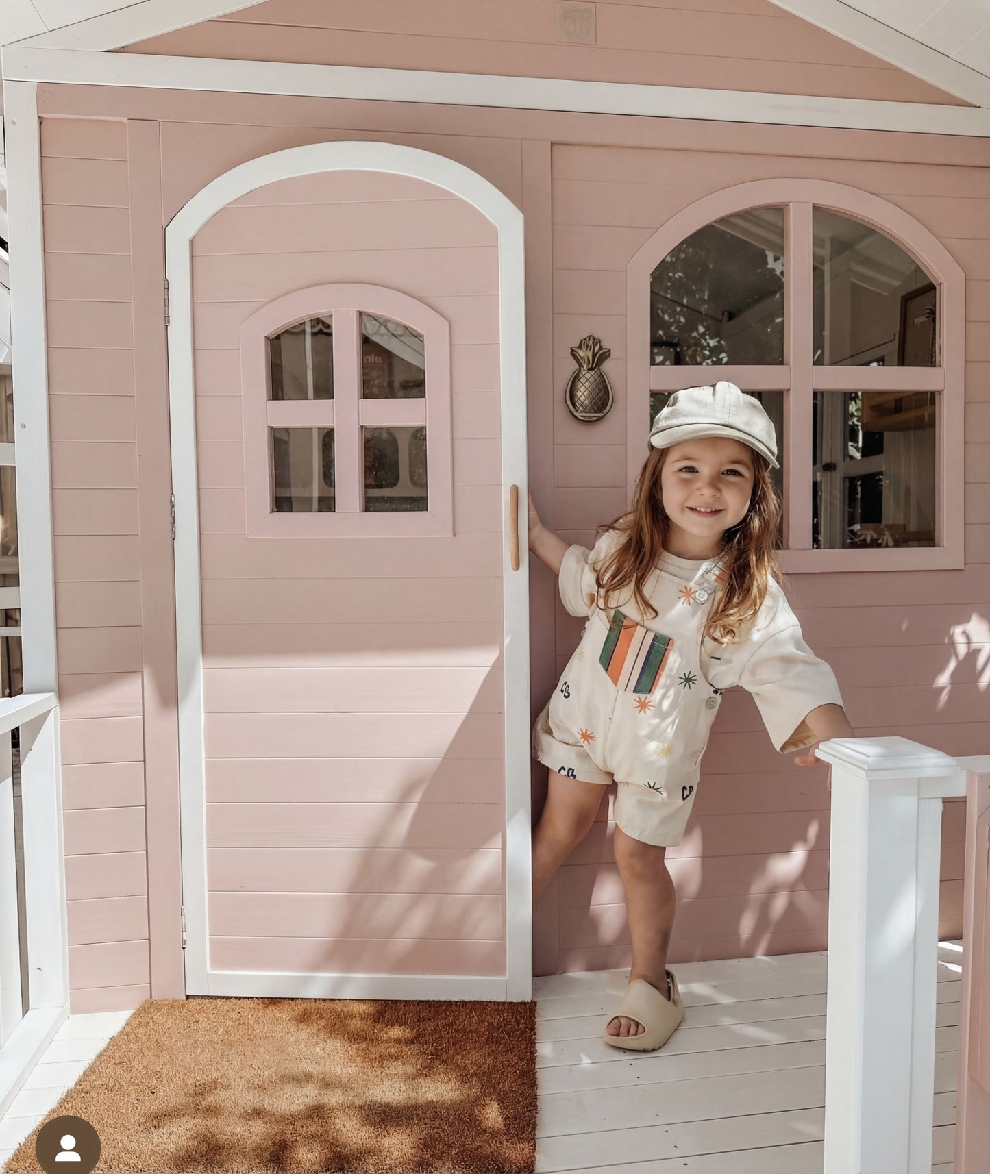 Luxury Outdoor Wooden Playhouse with Front Porch & Side Veranda