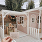 Luxury Outdoor Wooden Playhouse with Front Porch & Side Veranda