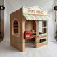 Wooden Post Office Playhouse + Furnitures for Kids | Personalized 25+ Themes | All-Inclusive Turnkey Project