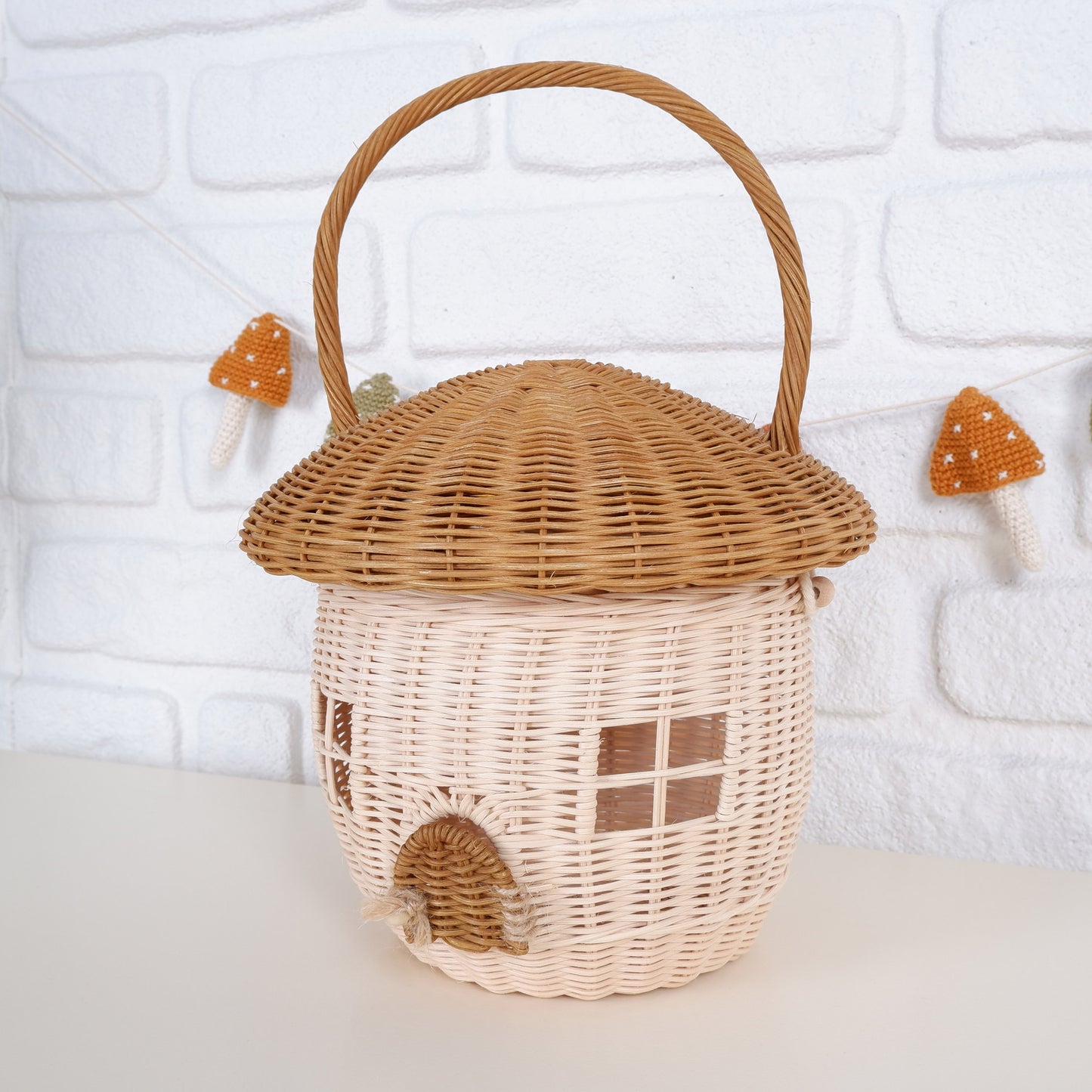 Completely handmade high quality Rattan Basket