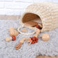 Completely handmade high quality Rattan Toy Market Cart